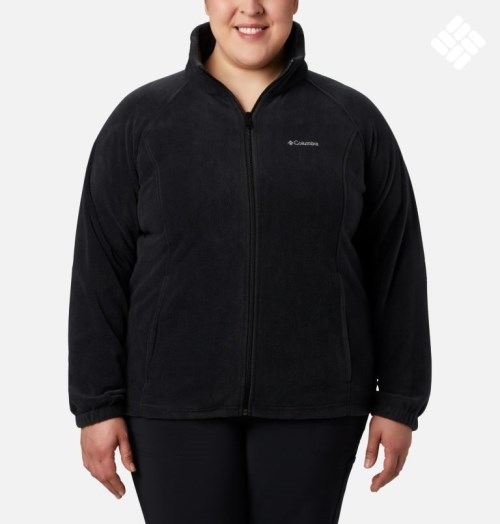 Jacheta Columbia Benton Springs Full Zip Dama Negrii | Plus Size BIM0QS8A9